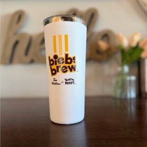 biebs brew White Travel Tumbler - Justin Bieber x Tim Hortons